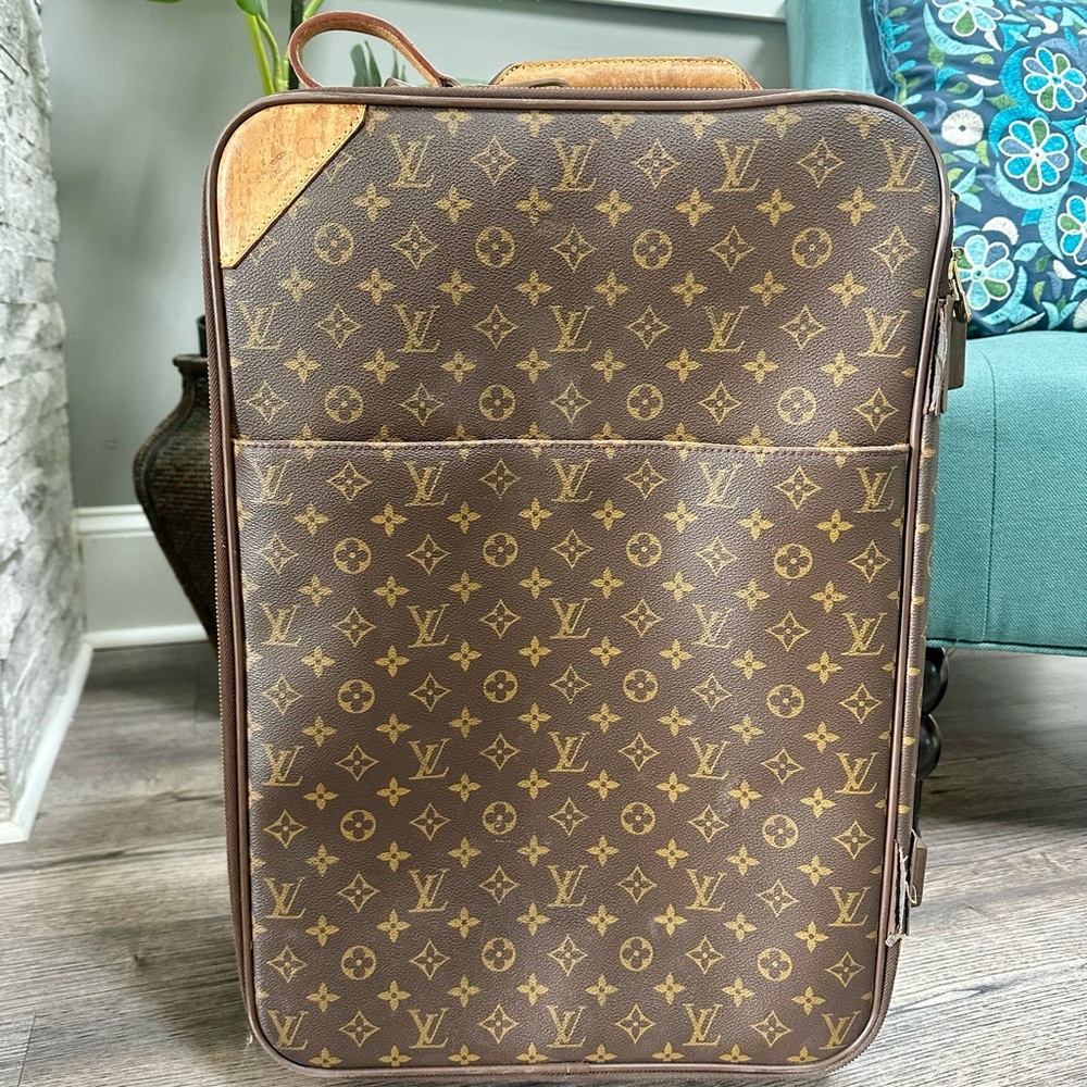 LOUIS VUITTON Monogram Pegase 45 Luggage